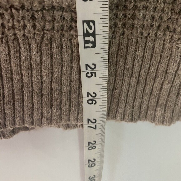 American Eagle Outfitters Beige XS Open Front Knit Longline Cardigan Sweater - Picture 8 of 8